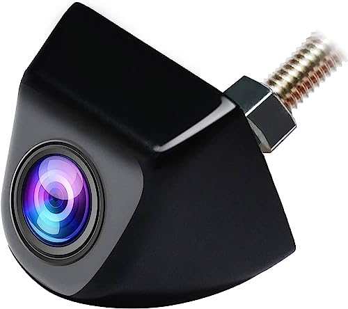 Image of Backup Camera, Waterproof IP68 Backup /Front View Camera, Car Rear View Camera Night Vision with Infrared LED, 170All-Round View, Reverse Camera for Cars, Trucks, RV, SUV, Van (Black)