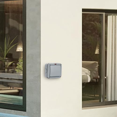 Interrupteur mural étanche IP65 pour stopper l'humidité extérieure - 6