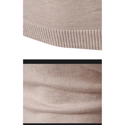 Turtleneck Pullover Sweater for Men Classic Knitwear Lightweight Slim Long Sleeve Knit Jumper Basic Casual Fall Top3