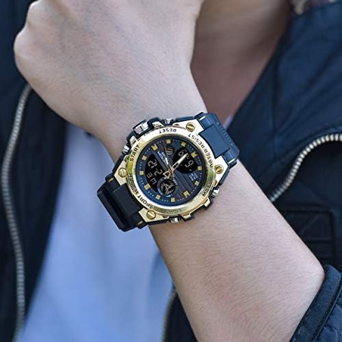 Miniatura 7 de AIMES Mens Watches Sports Outdoor Waterproof Military Watch for Men Tactical Watch Analog Digital Date Alarm Stopwatch Multi-Function Tactics Big