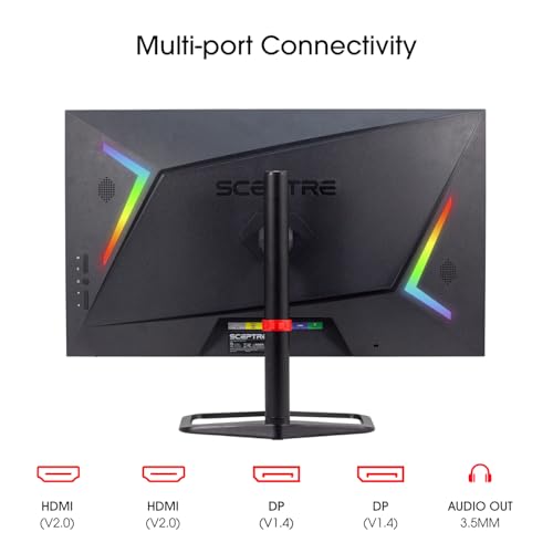 Image of New! Sceptre 27 inch 240Hz Gaming Monitor AMD FreeSync Premium HDMI x2 DisplayPort x2 1ms100% sRGB Build-in Speakers Machine Black 2026 (E275B-FWD240 Series)