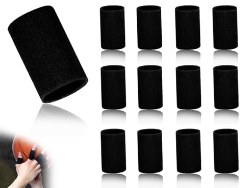 Lhbwhiz 12 Piezas Protectores para Dedos,Férulas elásticas para Dedos,Vendas para Dedos,Protectores para Dedos,Mangas para Dedos,gatillo,alisador de Dedos,Soporte para Dedos