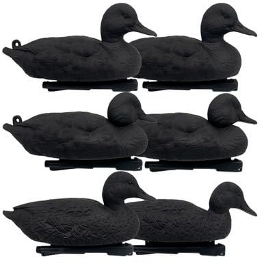 Rig Em Right Blackouts Duck Decoys, 6 Pack