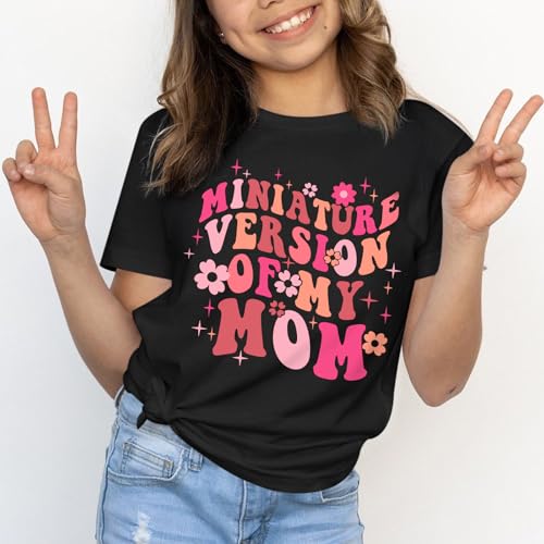 Image of BeWithYou Flower Girl Shirt Cute Preppy Shirts for Girls Funny Letter Print T Shirt Floral Kids Graphic Summer Tees Tops