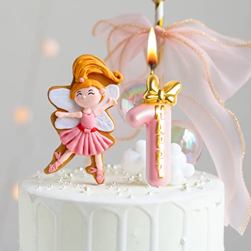 7CM Candele Compleanno Rosa Bambina Carino