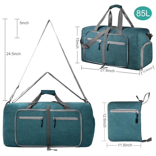 Image of Dimayar 85L Foldable Duffle Bag, Travel & Weekender, Overnight, Gym