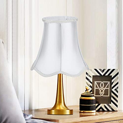 Chandelier Small Lampshades Retro Palace Pendant Light Shade 6Pcs for E14 Wall Lights Clip on Candle Chandelier Set of 6 Fabric Lampshades for Table Lamp and Floorlight - Image 2