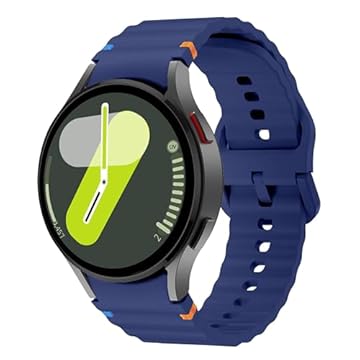 Pulseira de Silicone para Samsung Galaxy Watch 7 (Azul-marinho)