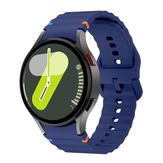 Pulseira de Silicone para Samsung Galaxy Watch 7 (Azul-marinho)