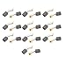 Aexit 20 Pcs Electrical equipment Replacement 12.4mm x 8.7mm x 6mm Motor Carbon Brushes