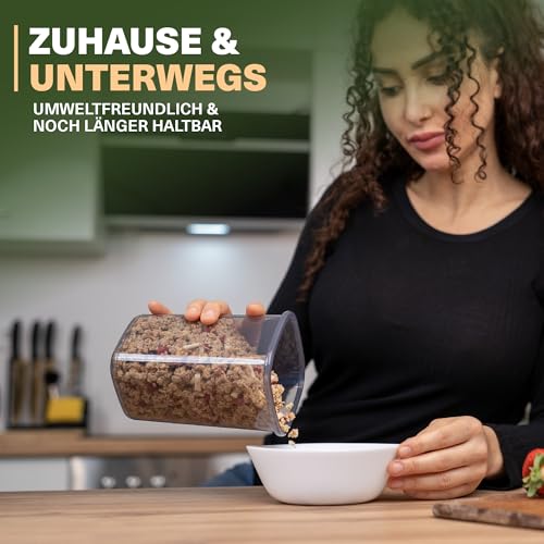 Viwares Vorratsdosen mit Deckel Luftdicht, 12er Vorratsbehälter Set BPA-Frei, Vorratsdose zur Müsli Mehl Aufbewahrung Küche, Praktische Organizer Küche, Frischhaltedosen für Lebensmittelaufbewahrung