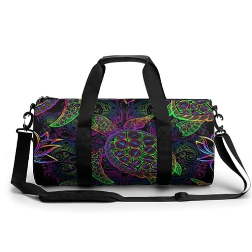 Sac week-end mandala tortue idéal pour vos escapades et randonnées