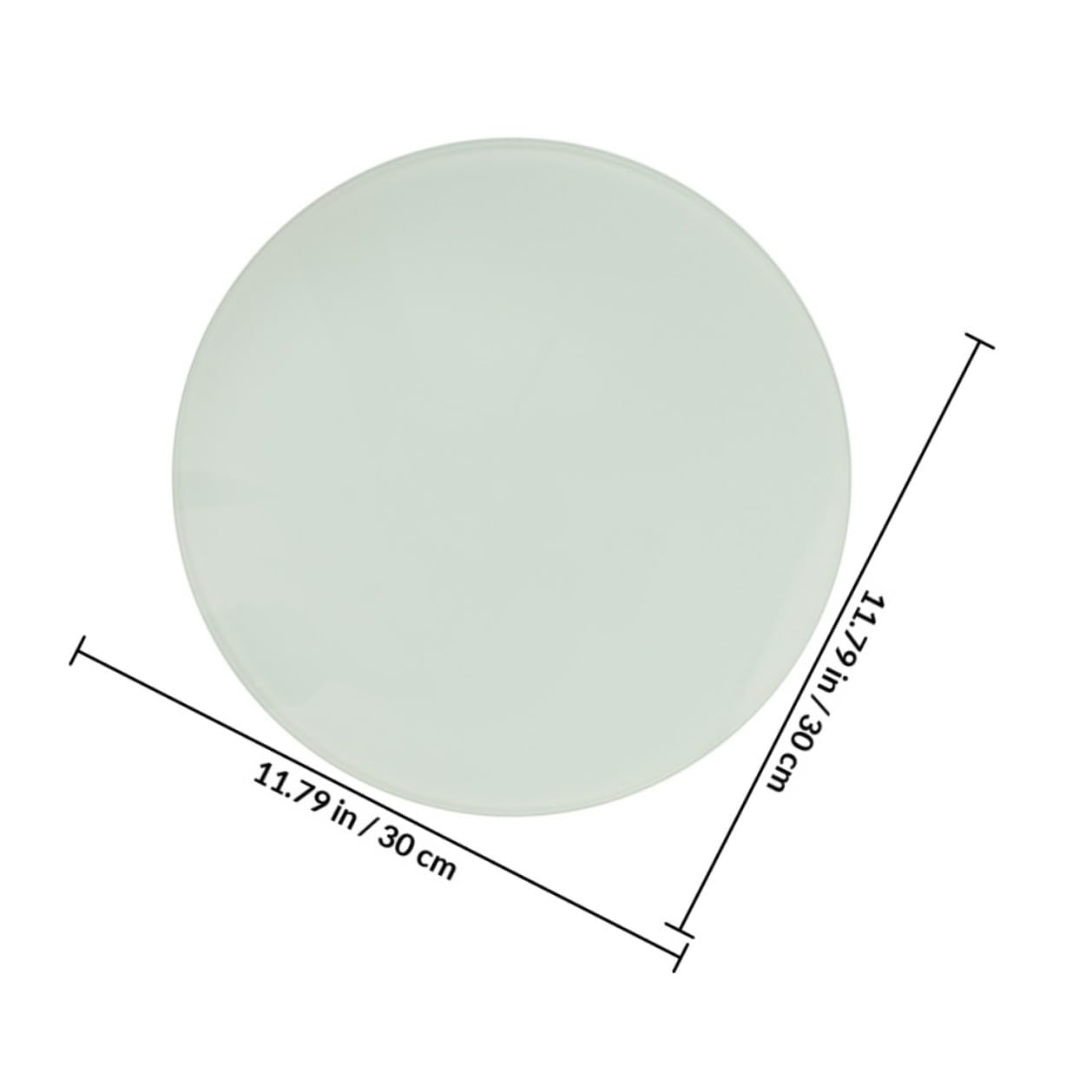 Toyvian Planche à Découper Ronde en Verre Trempé 30 CM Revêtement Antidérapant Surface Lisse Facile à Nettoyer Planche Multifonction Cuisine Découpe Légumes et Préparation Aliments