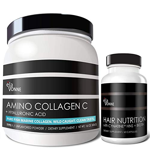 Collagen Peptides & Hair Nutrition + Cynatine HNS + Hyaluronic Acid + Biotin