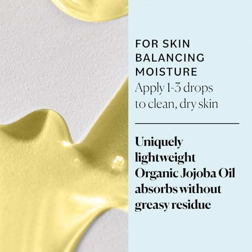 Sky Organics Organic Jojoba Oil for Face, Balancing Oil for Light Hydration & Helps Reduce Excess Oiliness, Suitable For Oily, Combination Skin, 100% Pure & Cold-Pressed, 4 fl. Oz - Thumbnail 3