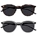 Produktbild Opulize Met 2er-Pack Groß Herren Damen Braun Blau Grau Schwarz Arme Sonnen-Leser Lesebrille UV400 SS60-27 +2,50