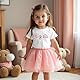 Big Sister Shirt Baby Ankündigung für Mädchen Tshirt mit Big Sis Stickerei Kleinkind Befördert Zu Große Schwester T-Shirt Sommer Kurzarm Shirts Süßes Bestickt Baumwolle Top(Weiß,18-24Monate)
