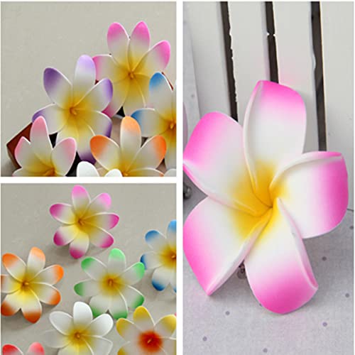 Pinzas para cabello con flores hawaianas, 12 pcs miniatura 7