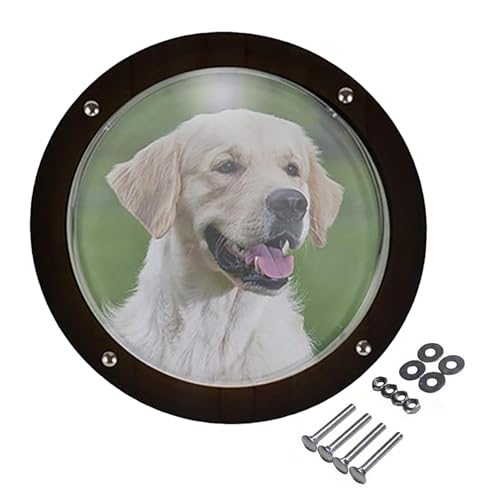 Ventana De De Perros: Cúpula Acrílica Transparente, Ventana De Mascota Transparente | Construcción Fuerte con Configuración, Diseño Seguro para Cerca Al Aire Libre, Patio, Jardín,