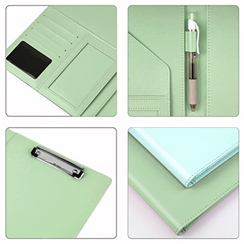 image for WAVEYU Padfolio Business/Resume Portfolio Folder, Leather Interview Po