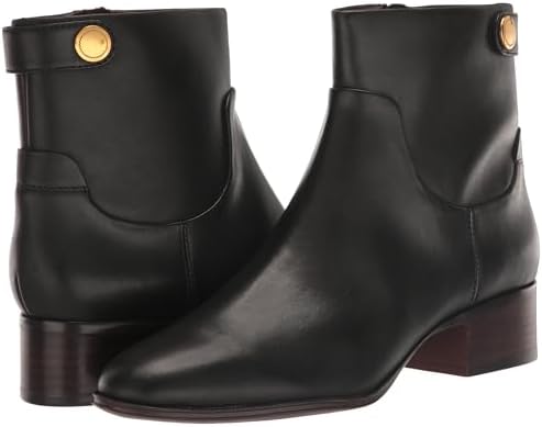 Franco Sarto Womens Jessica Low Heel Ankle Booties Black Leather 9 M | Image 6