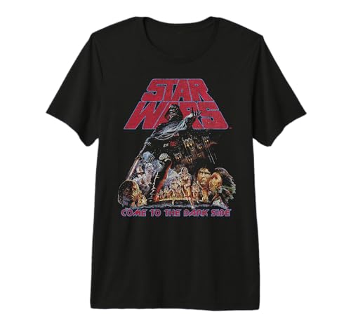 T-shirt Star Wars Come To The Dark Side style grunge premium pour fan de la saga
