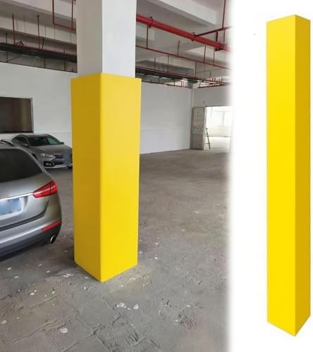 Weatherproof Garage Pole Pads - Durable Column Cushion Wrap 3.3ft-5.9ft for Pillars, Impact Absorption, Parking Lot Protection, Safety Foam Wrap