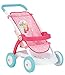 Smoby Disney Princess 254002 - Passeggino per Bambole e Bambole con Archetto di Sostegno + Cestino portaoggetti