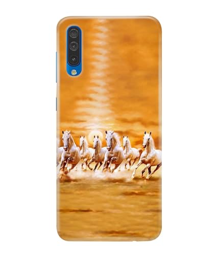 Image of Horse Running Painting Printed Hard Back Case Cover Compatible for Samsung Galaxy A50 / Samsung A50S / Samsung A30S (Multicolor) - D1667