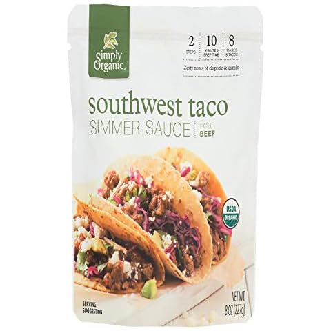 Simply Organic Southwest Taco Simmer Sauce Cover
