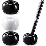 3 Pieces Ceramic Pen Stand Single Pen Holder for Desk Desktop Display, Toothbrush Holder Stand for Bathroom Home