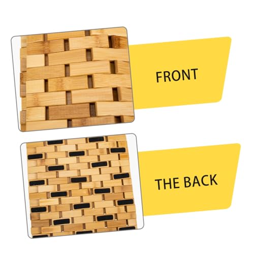 Tapis bambou antidérapant Cabilock comme coussin de sol tissé pour salon