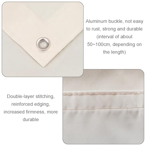 Tenda parasole per gazebo da terrazza, copertura retrattile con protezione UV con kit di montaggio, tenda da esterno impermeabile, copertura per pergola