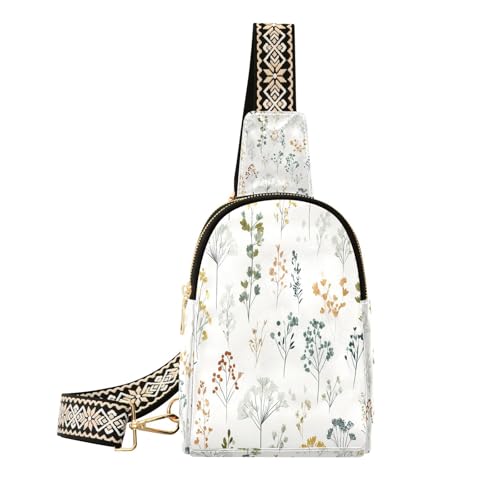 Woodland Herbs Off White papier peint herbes folles tendance nature