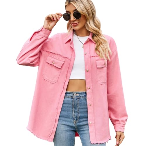 Veste en jean femme HOTIAN ne craignez plus le vent frais grâce au denim côtelé vintage