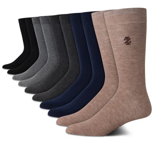 IZOD Men’s Dress Socks - Lightweight Comfort Crew Sock (10 Pack)