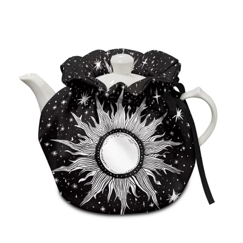 Image of Gothic Sun Star Teapot Cover Keep Warm Teapot Cover Insulated Kettle Cover for Home Kitchen Decor Tea Cozies for Hotel Restaurant Tea Party