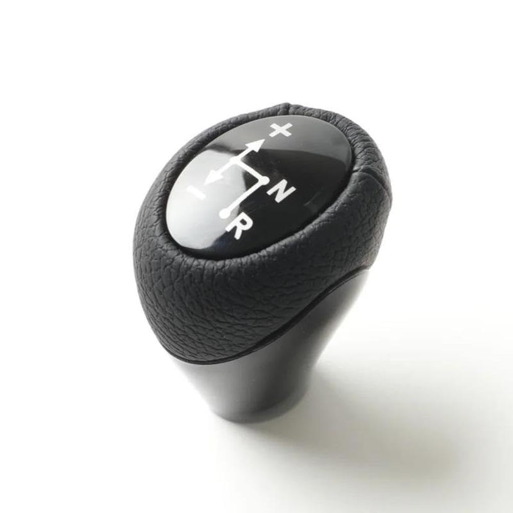 YDXHERTA Auto Parts Leather Automatic Gear Shift Knob Lever Shifter for Benz Smart Fortwo Roadster 450 451 for Brabus Fortwo Auto Parts(Black)