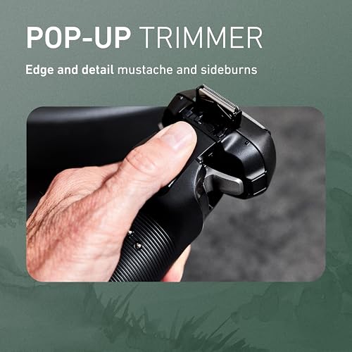 Image of Panasonic ARC6 Electric Razor for Men Face, Wet & Dry Foil Shavers for Men, Pop-Up Trimmer, Ultra-Fast 6-Blade, Smart Shave Sensor, 22D Flexible Pivoting Head - ES-LS8A-K (Black)