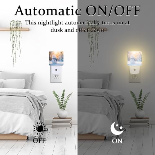Image of Night Light, Dusk to Dawn Night Light Plug in, Christmas Snowman | Christmas Night Light for Kids,0.5w Energy Saving,Sleep Friendly,Nightlight for Hallway Stairway Kitchen Bedroom