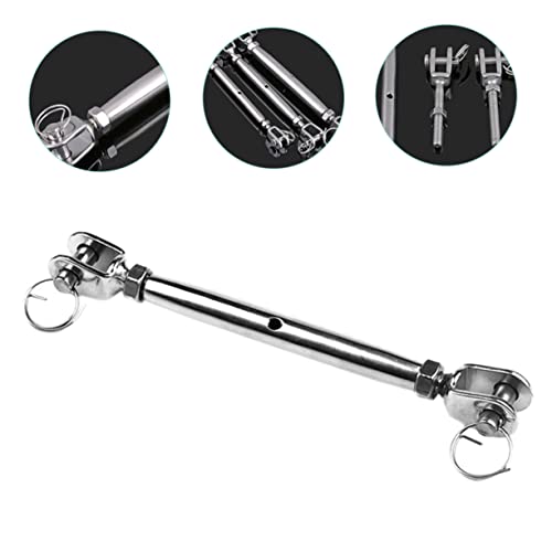 CHILDWEET Tensor para cable de acero con cuerpo cerrado y quijada, acero inoxidable para cuerda, antena y cadena miniatura 7