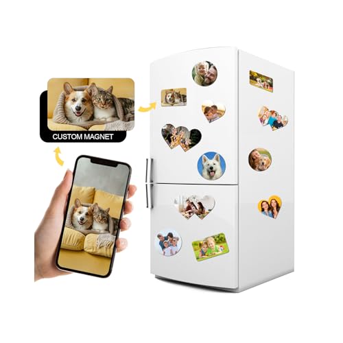 Imán para nevera con foto personalizada, imán personalizado para hogar y oficina, añade tu imagen, regalo magnético para pizarra blanca, lavavajillas y lavadora