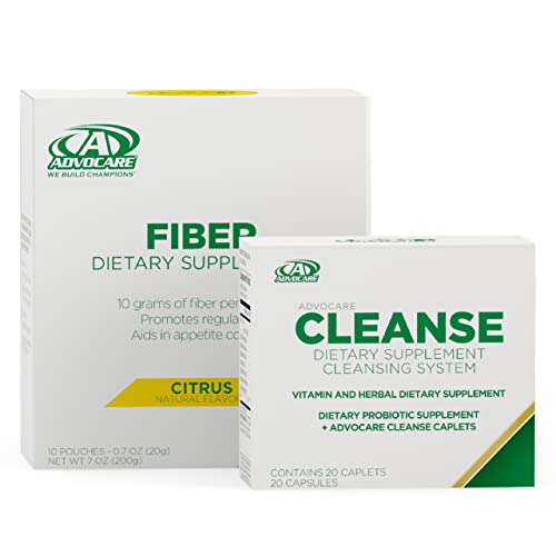 AdvoCare Herbal Cleanse & Fiber CITRUS (kit) | Herbal Cleanse 20 Capsules & Fiber 10 Pouches