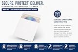 100 płyt CD kartonowe koperty odklejane i uszczelniające koperty/koperty kopertowe białe - 100 sztuk Dragon Trading®