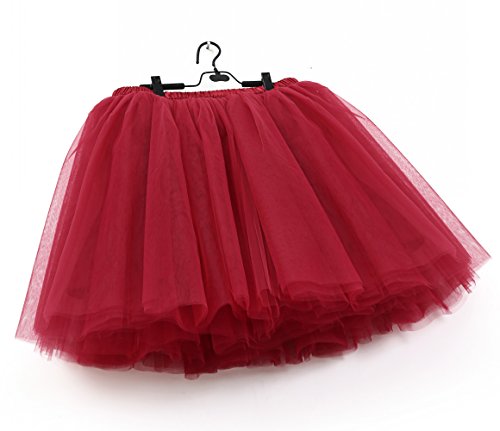 SCFL Falda de tut¨² de las mujeres de SCFL falda del ballet de la enagua del enaguas de la falda medio