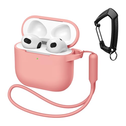 MATEPROX Compatible with AirPods 4 & AirPods 5 Case, Soft Silicone Headphone with Keychain|Hand Strap, Full Protective Charging Earphone Cover
