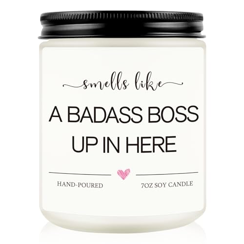 Boss Gifts, Boss Lady Gifts for Women, Lavender Scented Soy Wax Candle