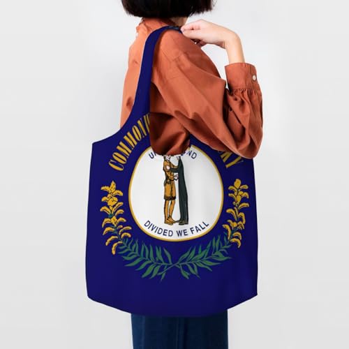 Sac en toile de coton noir Kentucky finition soignée taille unique - 6