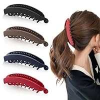 Leadigol 6er-Set Bananenclips Für Dickes Haar – Starker Halt, Weiches Material & Einfache Handhabung