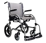 Karman Healthcare Star 2 Lightweight Transport Wheelchair With Companion Brakes, 28 Pound